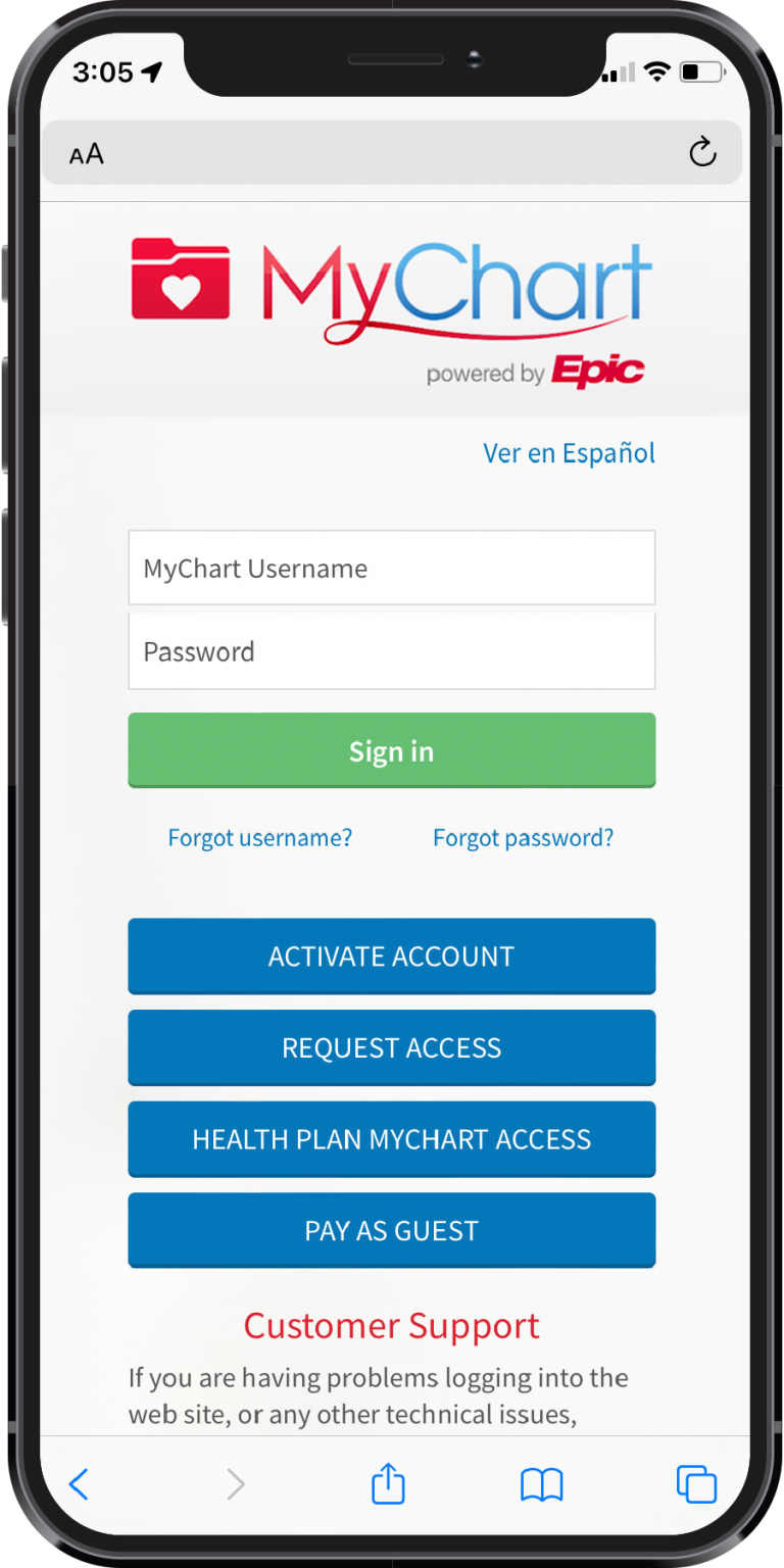 MyChart App Image | Legacy Community Health